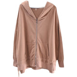 Hooded Cardigan Sweater - WOMONA.COM