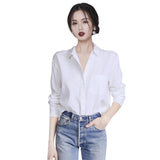 Slim Fit White Shirt - WOMONA.COM
