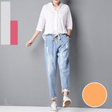 Holes And Small Feet Trousers - WOMONA.COM