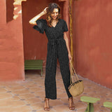Polka-dot Print Fashion Trousers - WOMONA.COM