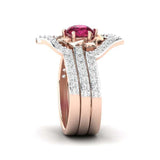 Exquisite Rose Gold Flower Ring - WOMONA.COM