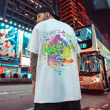 Graffiti Letters Short Sleeve T-Shirt Men - WOMONA.COM