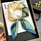 Dual-use Air Conditioner Shawl Silk Scarf - WOMONA.COM