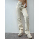 High-waisted Mopping Jeans - WOMONA.COM
