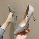 Gradient Sexy Pointed French Pumps - WOMONA.COM