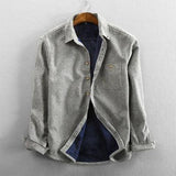 New Style Lapel Striped Shirt Casual Men - WOMONA.COM
