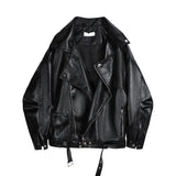 Short Leather Jacket - WOMONA.COM