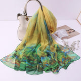 Qianli Jiangshan Tu Tulle Scarf - WOMONA.COM