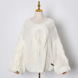 Hollow Twist Sweater - WOMONA.COM