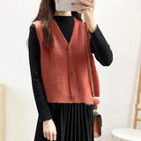 Cantilevered Sweater Waistcoat - WOMONA.COM