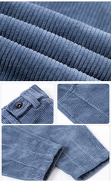 Corduroy Padded Casual Pants - WOMONA.COM