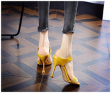 Net Red Stiletto High Heel Sandals - WOMONA.COM