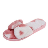 Casual Bowknot Plush Slippers - WOMONA.COM