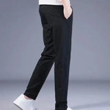 Ice Silk Casual Men's Thin Workwear Sweatpants - WOMONA.COM