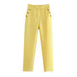 High Waist Trousers - WOMONA.COM