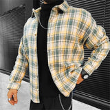 Long Sleeve Casual Shirt Men - WOMONA.COM