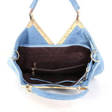 Diamond Flower Denim Bag - WOMONA.COM