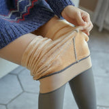 Leggings Winter Warm Fleece Pantyhose Women - WOMONA.COM