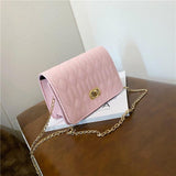Ladies Leather Flap Chain Bag - WOMONA.COM