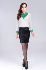 Fashion Sexy Slim PU Leather Skirt - WOMONA.COM