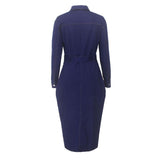 Dress Fashion Plus Size Denim Dress Women - WOMONA.COM