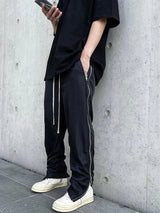 Straight Loose Fit Sweatpants - WOMONA.COM