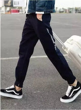 Zipper Decoration Drawstring Casual Pants - WOMONA.COM