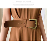 Slit Wide Leg Jumpsuit - WOMONA.COM