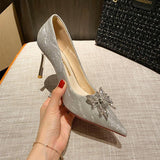 Stiletto Wedding Crystal Wedding Shoes - WOMONA.COM