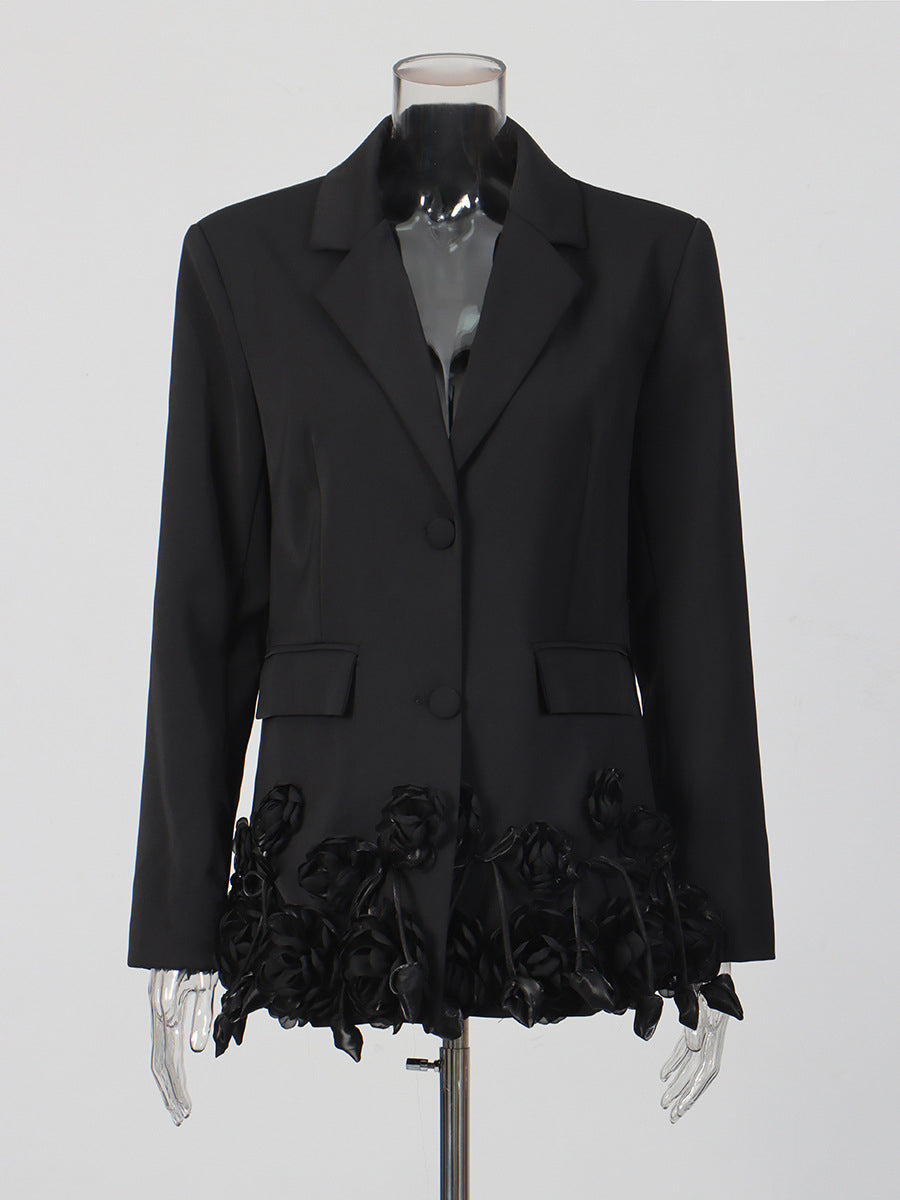Floral Textured Relaxed-Fit Blazer – product image 6