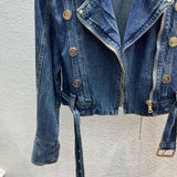 Popular Street Cool Button Denim Coat Korean Style Loose And Idle Fan Car Top