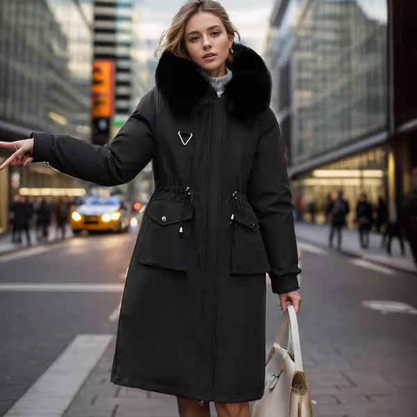 Parka Women's Overknee Long Cotton Coat Jacket