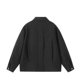 Autumn Fashion Simple Jacket Coat Japanese Black - WOMONA.COM