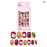 Christmas Cute Children Nails 24 Pieces Wearable - WOMONA.COM