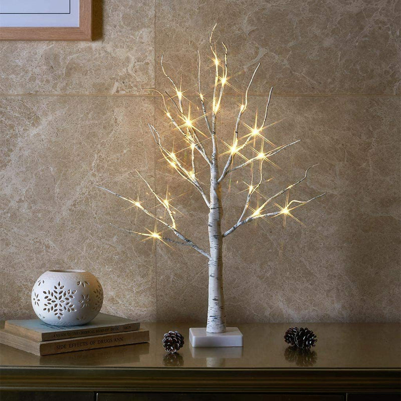 Christmas Simulation Of Birch Tree Lights - WOMONA.COM