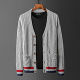 American Style Trend Pure Cotton Cardigan SweateR - WOMONA.COM