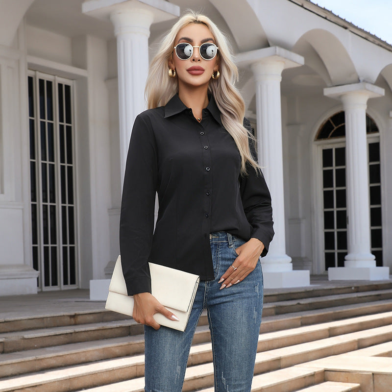 Women's Casual Long-Sleeve Cardigan Button-Down Shirt Top - product image 8
