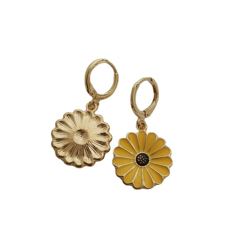 Summer Yellow Daisy Earrings - WOMONA.COM