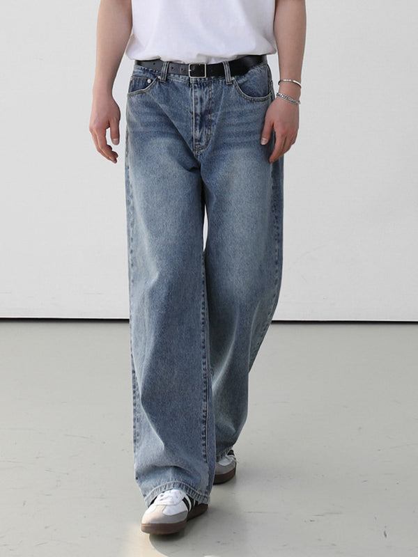 Mode Persönlichkeit Retro Washed Jeans Männer