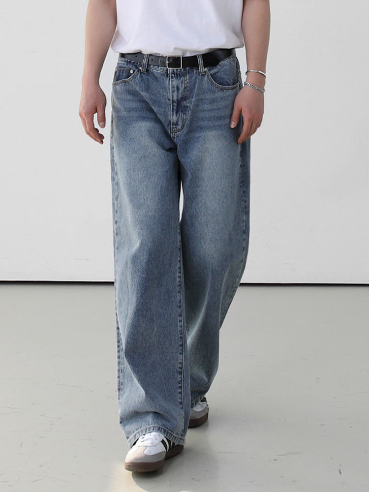 Fashion Personality Retro Washed Jeans Men - WOMONA.COM