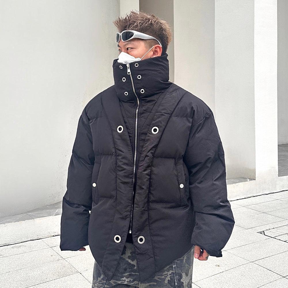 Fashion Brand Heavy Turtleneck Cotton Coat Jacket - WOMONA.COM
