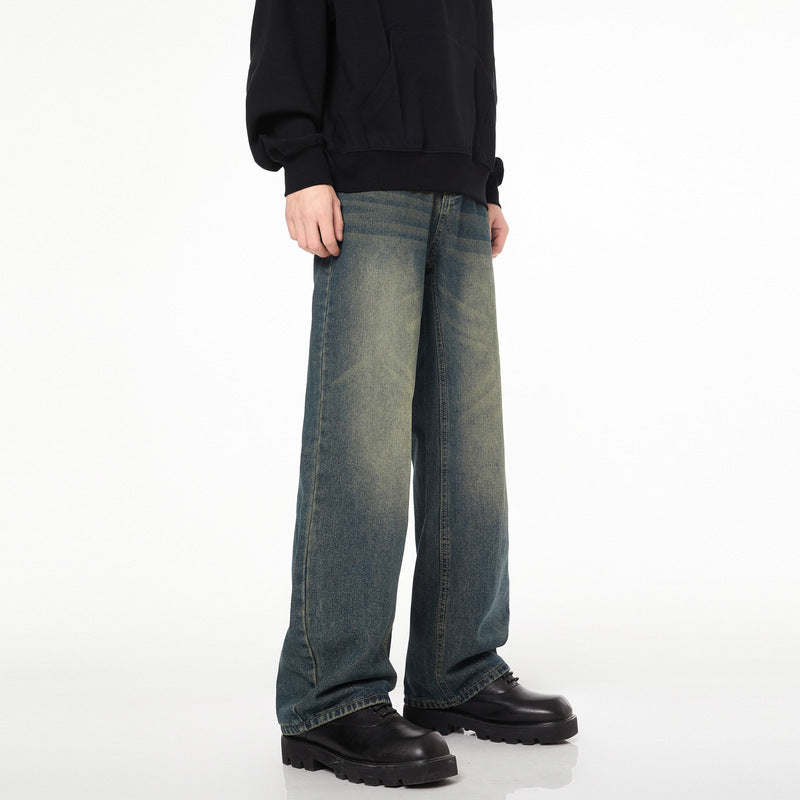 Men's And Women's Loose Straight Mop Pants - WOMONA.COM