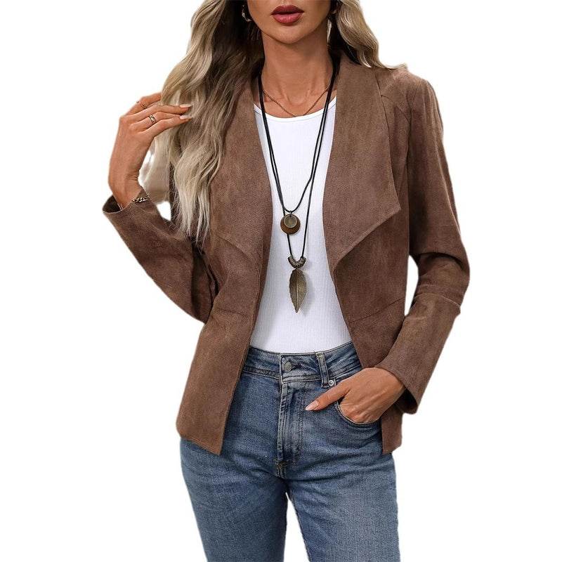 Women's Faux Suede Jacket New Coat