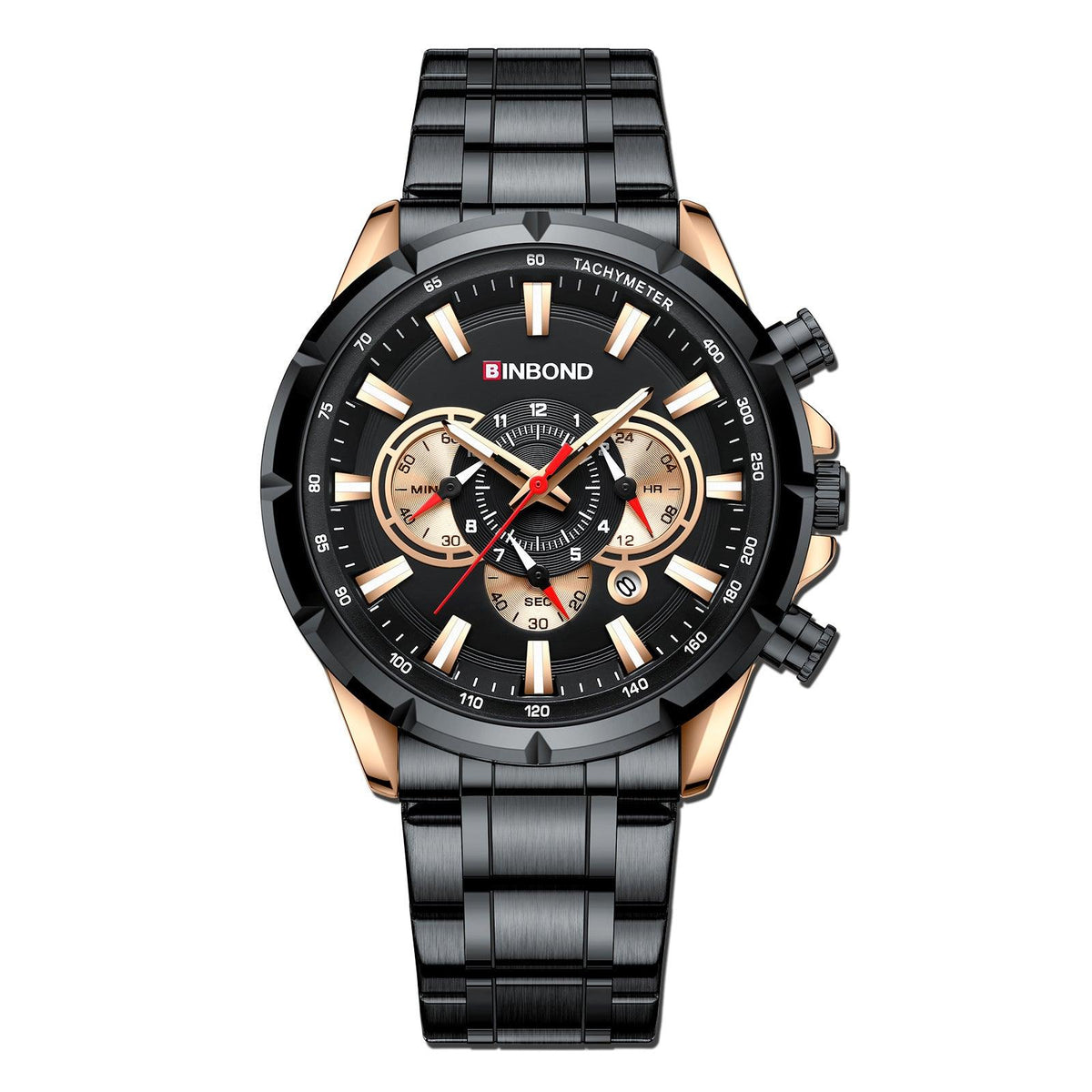 Tactical Motorcycle Waterproof Luminous Watch Timing Multi-Pointer - WOMONA.COM
