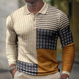 Men's 3D Printing Casual Retro Long Sleeve Top - WOMONA.COM