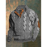 Men's Street Trend Buckle Polo Sweater - WOMONA.COM