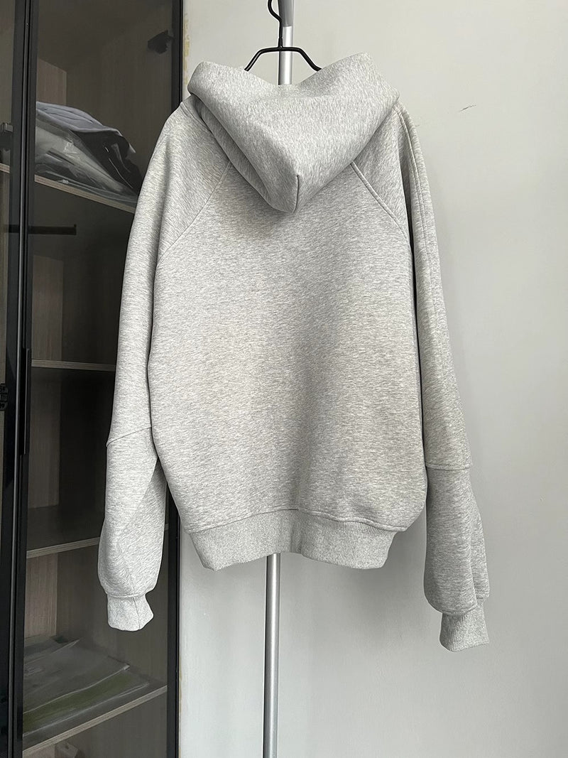 Heavyweight 500g Cardigan Hoodie For Men And Women