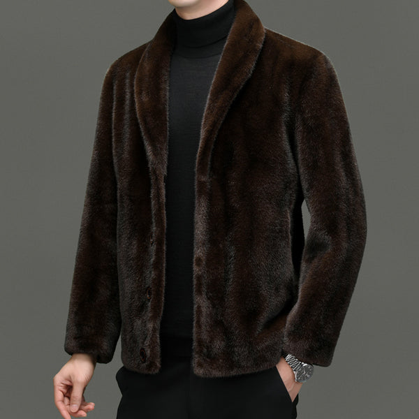 Padded Coat Fur Integrated Double-sided Top