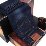 Loose Straight Casual Work Stretch Jeans For Men - WOMONA.COM
