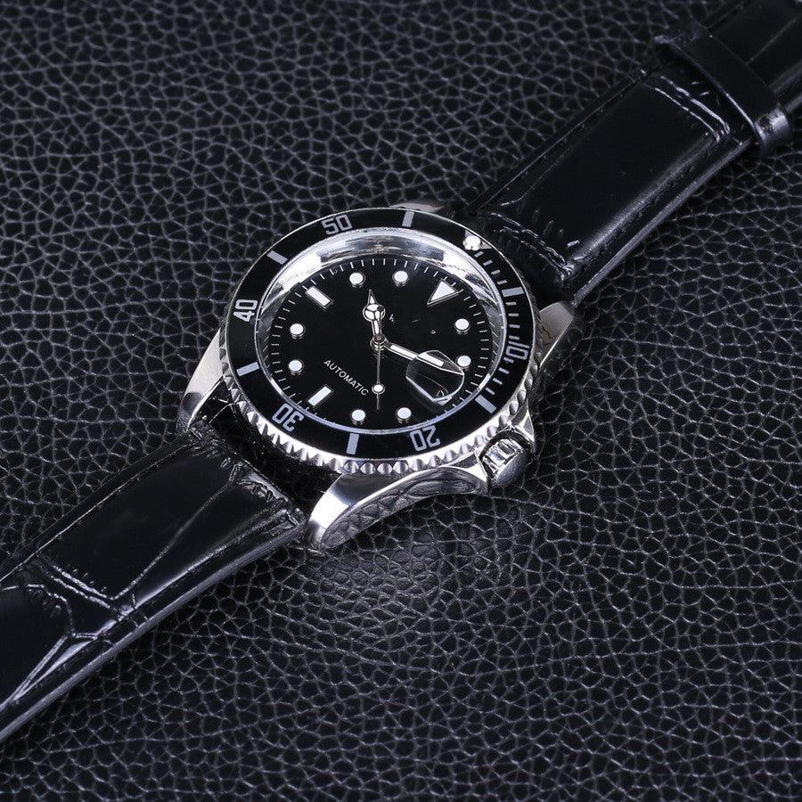 Men's Fashion Casual Belt Automatic Mechanical Watch - WOMONA.COM